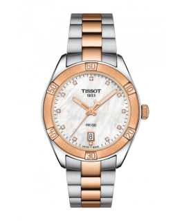 Reloj Tissot PR 100 Sport Chic Dorado