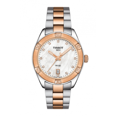 Reloj Tissot PR 100 Sport Chic Dorado