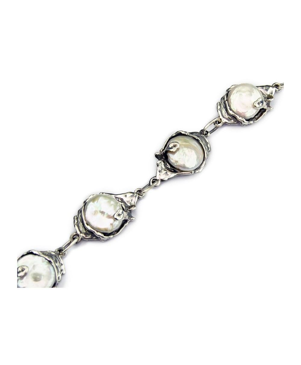 Pulsera Jalowi de plata de ley y perlas de La Perionda Pulsera Jalowi de plata de ley y perlas de La Perionda