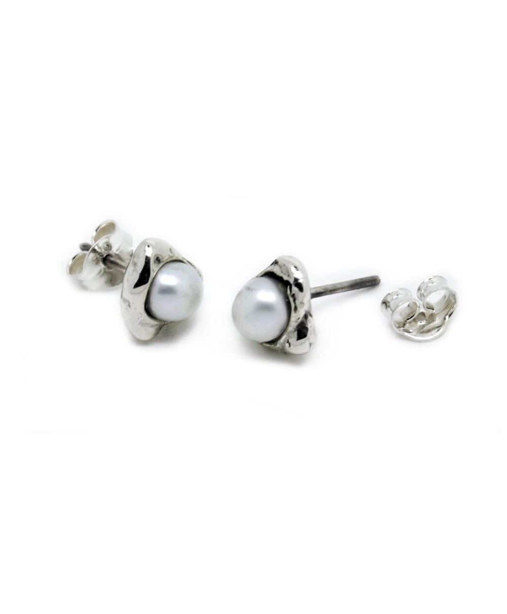 Pendientes Egg Blanco Perla de La Perionda Pendientes Egg Blanco Perla de La Perionda
