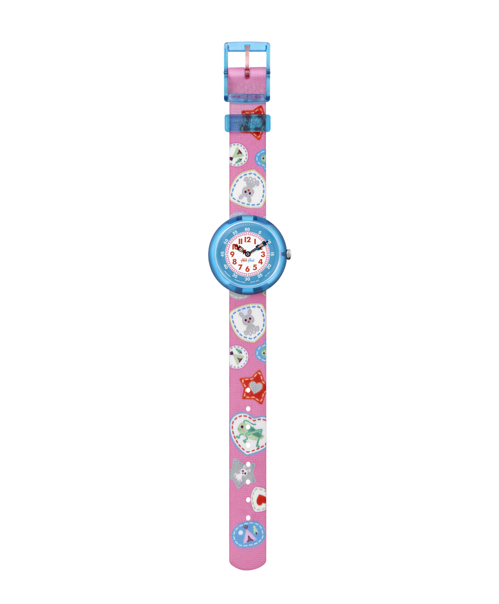 Reloj Flik Flak Camping Badge Pink FBNP091 Reloj Flik Flak Camping Badge Pink FBNP091