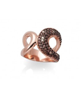 Anillo Lemans Multicolor en Plata Rosa de Marina García