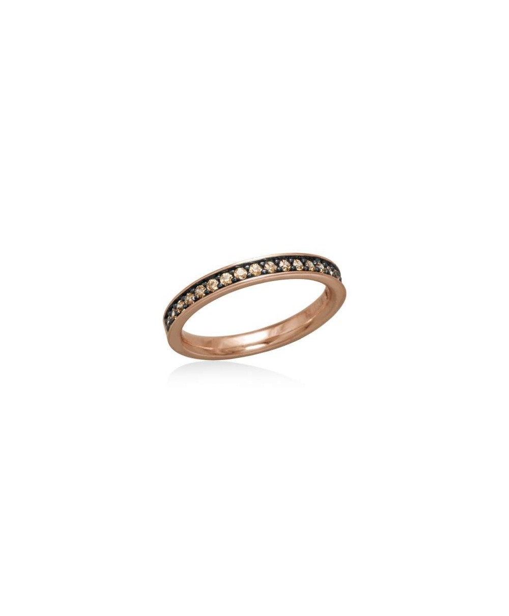 Anillo Etna Coñac en Plata Rosa de Marina García Anillo Etna Coñac en Plata Rosa de Marina García