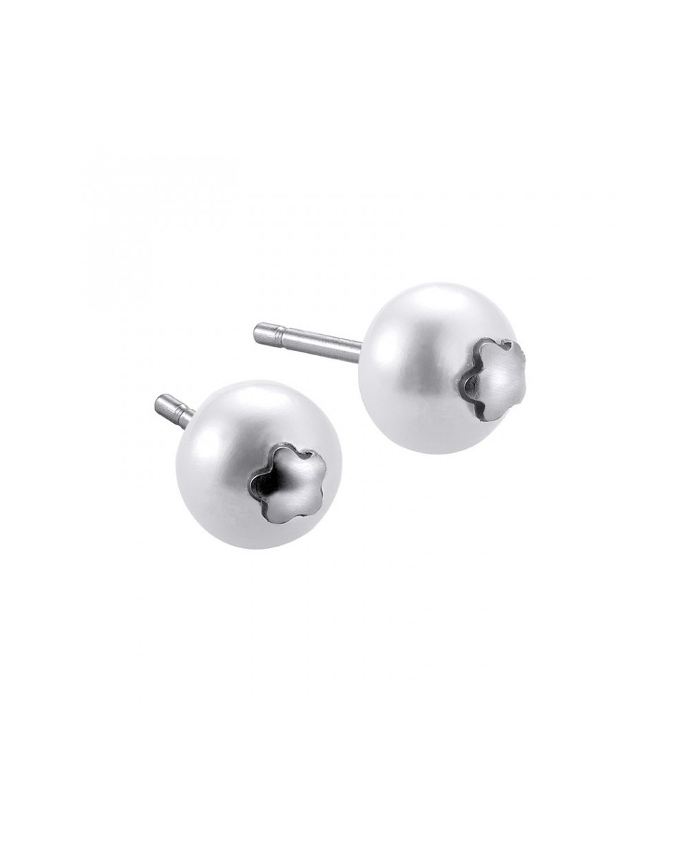 Pendientes Perla y Flor Primera Comunion en Plata de Duran Exquse Pendientes Perla y Flor Primera Comunion en Plata de Duran Exquse