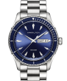 Reloj Hamilton Jazzmaster Seaview Day Date Quartz Azul