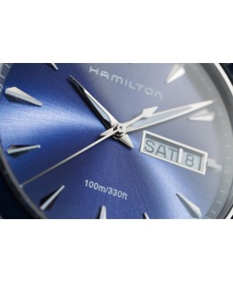 Reloj Hamilton Jazzmaster Seaview Day Date Quartz Azul