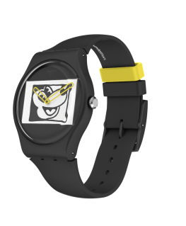 Reloj Swatch Mickey Blanc Sur Noir SUOZ337