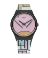 Reloj Swatch Moma Composión Óvalo con Color