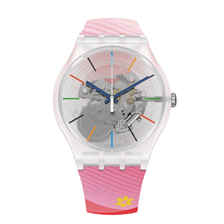 Reloj Swatch Red Rivers and Mountains SO29Z105