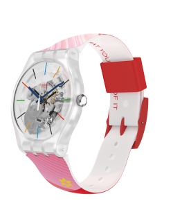 Reloj Swatch Red Rivers and Mountains SO29Z105