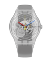 Reloj Swatch Clearly Black Striped SUOK157