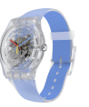 Reloj Swatch Clearly Blue Striped SUOK156
