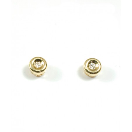 Pendientes Oro Amarillo con 2 brillantes 516850-1