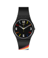 Reloj Swatch Black Carousel Squares SO28B705