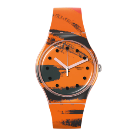 Reloj Swatch Barns-Graham's Orange And Red On Pink SUOZ362