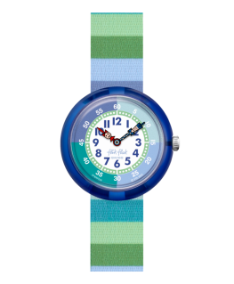 Reloj Flik Flak Stripy Green FBNP226