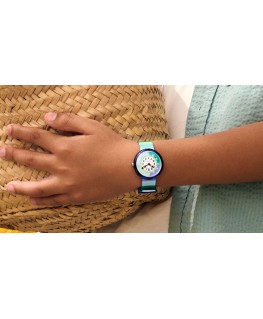 Reloj Flik Flak Stripy Green FBNP226