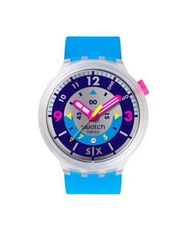 Reloj Swatch Swatch Neon Hielo SB01K400 Reloj Swatch Swatch Neon Hielo SB01K400