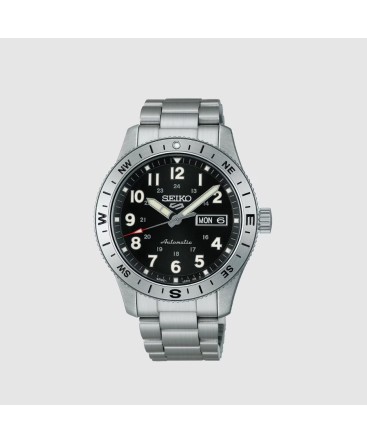 Reloj Seiko 5 Sports Field 41 mm Acero Esfera Negra HDB006K1